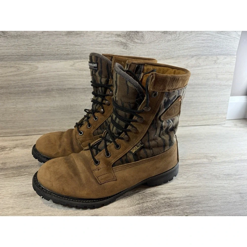 Carolina Camo Gore Tex Thinsulate Boots Mens 10 EE Leather‎ Hunting Hiking